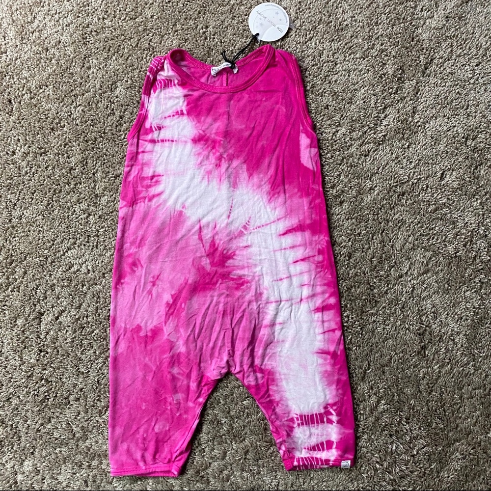 LITTLE MOON SOCIETY REECE PINK LIGHTNING ROMPER
